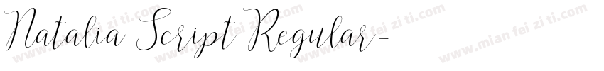Natalia Script Regular字体转换